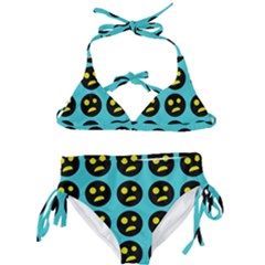 005 - Ugly Smiley With Horror Face - Scary Smiley Kids  Classic Bikini Set by DinzDas