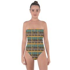 More Nature - Nature Is Important For Humans - Save Nature Tie Back One Piece Swimsuit by DinzDas