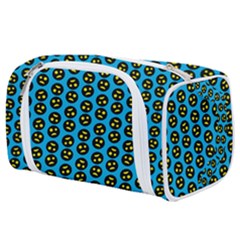 0059 Comic Head Bothered Smiley Pattern Toiletries Pouch by DinzDas
