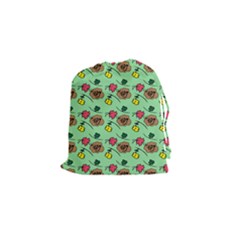 Lady Bug Fart - Nature And Insects Drawstring Pouch (small) by DinzDas