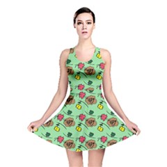 Lady Bug Fart - Nature And Insects Reversible Skater Dress by DinzDas