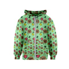 Lady Bug Fart - Nature And Insects Kids  Zipper Hoodie by DinzDas