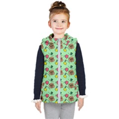 Lady Bug Fart - Nature And Insects Kids  Hooded Puffer Vest by DinzDas