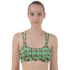 Lady Bug Fart - Nature And Insects Line Them Up Sports Bra by DinzDas