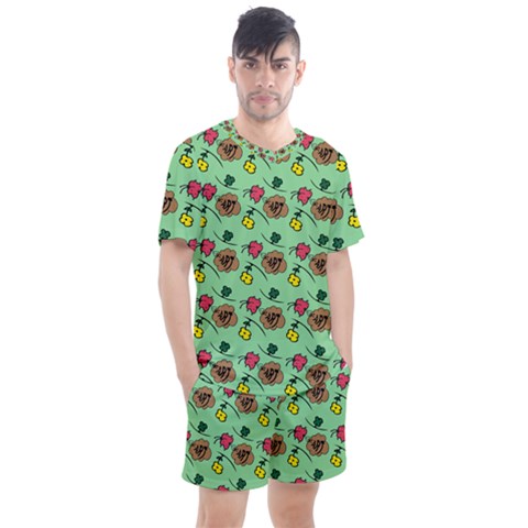 Lady Bug Fart - Nature And Insects Men s Mesh Tee And Shorts Set by DinzDas