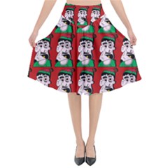 Village Dude - Hillbilly And Redneck - Trailer Park Boys Flared Midi Skirt by DinzDas