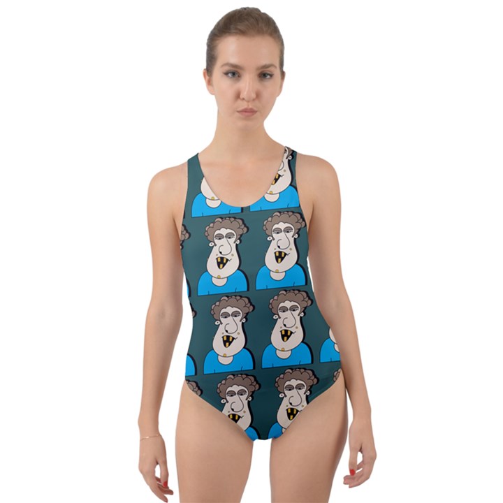 Village Dude - Hillbilly And Redneck - Trailer Park Boys Cut-Out Back One Piece Swimsuit