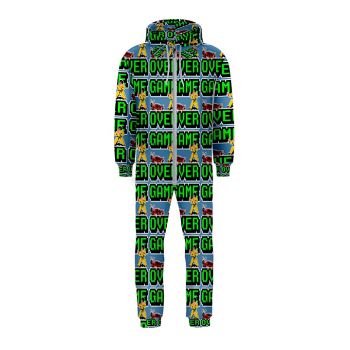 Game Over Karate And Gaming - Pixel Martial Arts Hooded Jumpsuit (Kids)