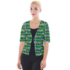 Game Over Karate And Gaming - Pixel Martial Arts Cropped Button Cardigan by DinzDas