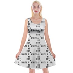 White And Nerdy - Computer Nerds And Geeks Reversible Velvet Sleeveless Dress by DinzDas