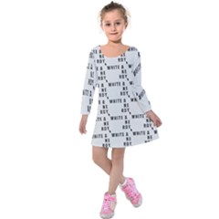 White And Nerdy - Computer Nerds And Geeks Kids  Long Sleeve Velvet Dress by DinzDas