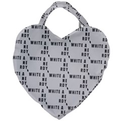 White And Nerdy - Computer Nerds And Geeks Giant Heart Shaped Tote by DinzDas