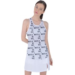 White And Nerdy - Computer Nerds And Geeks Racer Back Mesh Tank Top by DinzDas