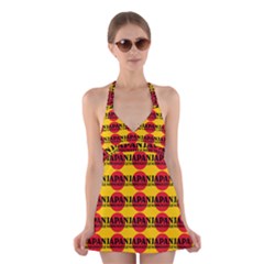 Japan Nippon Style - Japan Sun Halter Dress Swimsuit  by DinzDas