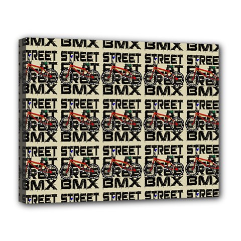 Bmx And Street Style - Urban Cycling Culture Canvas 14  X 11  (stretched) by DinzDas