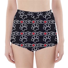 Pet Love - Dogs, Cats And All Pets Lover High-waisted Bikini Bottoms by DinzDas