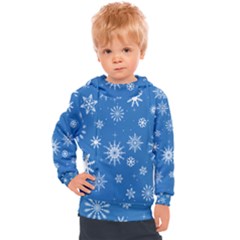 Winter Time And Snow Chaos Kids  Hooded Pullover by DinzDas