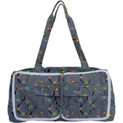 Abstract Flowers And Circle Multi Function Bag by DinzDas