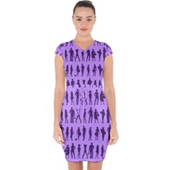 Normal People And Business People - Citizens Capsleeve Drawstring Dress  by DinzDas