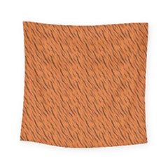 Animal Skin - Lion And Orange Skinnes Animals - Savannah And Africa Square Tapestry (small) by DinzDas