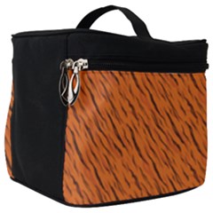 Animal Skin - Lion And Orange Skinnes Animals - Savannah And Africa Make Up Travel Bag (big) by DinzDas