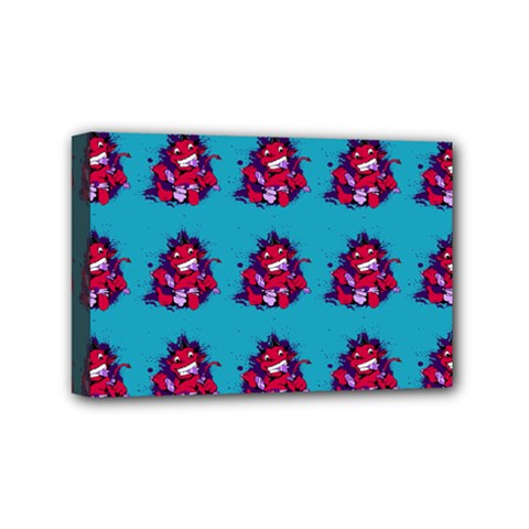 Little Devil Baby - Cute And Evil Baby Demon Mini Canvas 6  X 4  (stretched) by DinzDas