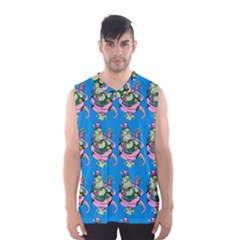 Monster And Cute Monsters Fight With Snake And Cyclops Men s Basketball Tank Top by DinzDas