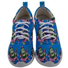 Monster And Cute Monsters Fight With Snake And Cyclops Mens Athletic Shoes by DinzDas