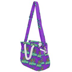 Jaw Dropping Comic Big Bang Poof Rope Handles Shoulder Strap Bag by DinzDas