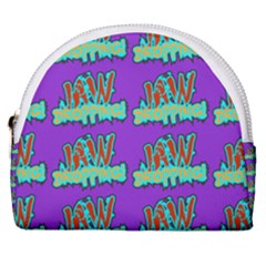 Jaw Dropping Comic Big Bang Poof Horseshoe Style Canvas Pouch by DinzDas