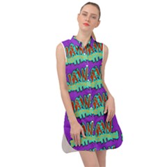 Jaw Dropping Comic Big Bang Poof Sleeveless Shirt Dress by DinzDas