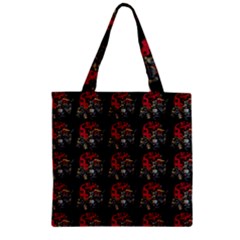 Middle Ages Knight With Morning Star And Horse Zipper Grocery Tote Bag by DinzDas