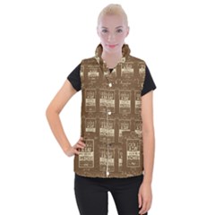 A Cookie A Day Keeps Sadness Away Women s Button Up Vest by DinzDas