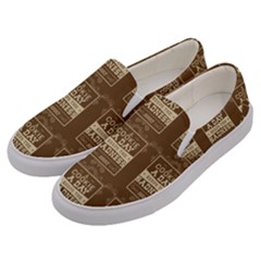 A Cookie A Day Keeps Sadness Away Men s Canvas Slip Ons by DinzDas