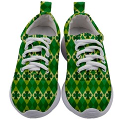 St Patricks Pattern Kids Athletic Shoes by designsbymallika