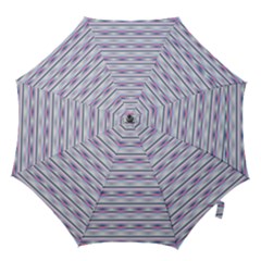 Pastel Lines, Bars Pattern, Pink, Light Blue, Purple Colors Hook Handle Umbrellas (large) by Casemiro