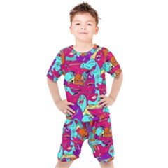 Dinos Kids  Tee And Shorts Set by Sobalvarro