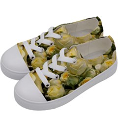 Yellow Roses Kids  Low Top Canvas Sneakers by Sparkle