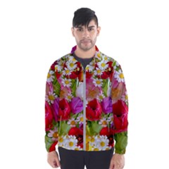 Beautiful Floral Men s Windbreaker