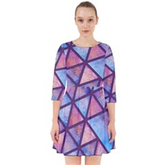 Triangle Mandala Pattern Smock Dress by designsbymallika