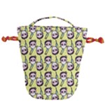 Doctor Pattern Drawstring Bucket Bag