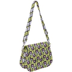 Doctor Pattern Saddle Handbag by snowwhitegirl