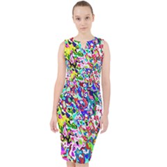 Colorful Paint Texture                                                      Midi Bodycon Dress by LalyLauraFLM