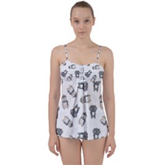 Cute Seamless Pattern With Koala Panda Bear Babydoll Tankini Set by Amaryn4rt