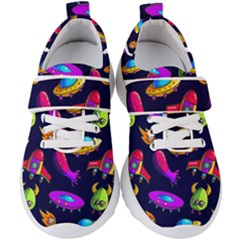 Space Pattern Kids  Velcro Strap Shoes by Amaryn4rt