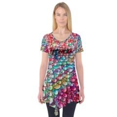 Rainbow Support Group  Short Sleeve Tunic  by ScottFreeArt