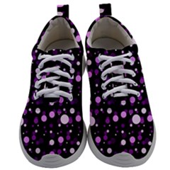 Purple, Pink Bokeh Dots, Asymmetric Polka Dot With Modern Twist Mens Athletic Shoes by Casemiro
