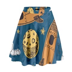 Missile Pattern High Waist Skirt by Amaryn4rt