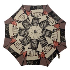 Flowers For The Submissive - Kinky Artwork, Naughty Illustration Hook Handle Umbrellas (medium) by Casemiro