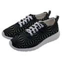 Geometric pattern, army green and black lines, regular theme Athletic Shoes View2